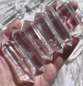 1count Natural crystal quartz double point clear quartz