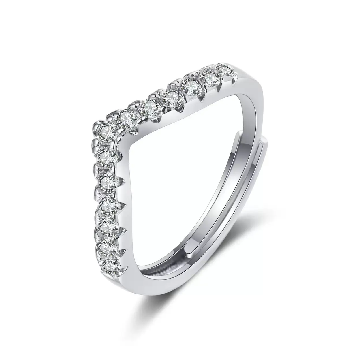 V shaped women's ring