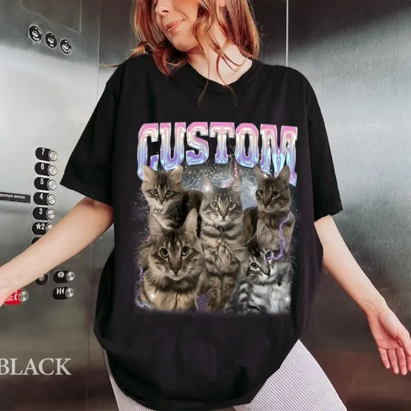 Personalized Cat Shirt, Custom Bootleg Shirt, Custom Bootleg Rap Pet Shirt, Customized Dog Bootleg Shirt, Personalized Pet Shirt, Pet Gift