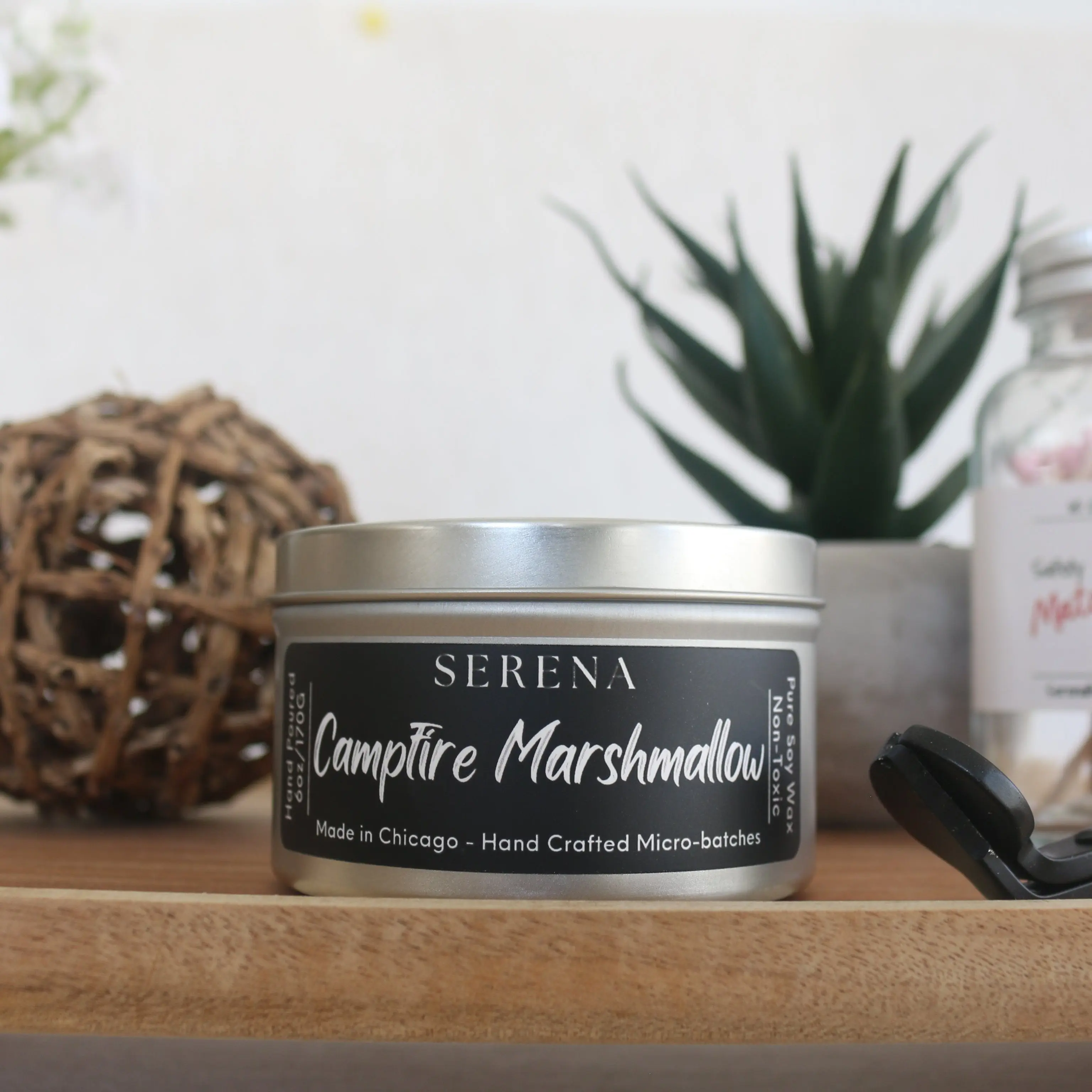 Campfire Marshmallow   6oz Soy Candle