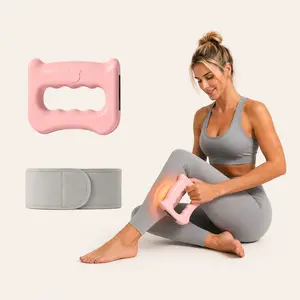 2-in-1 Hands-Free Wearable Fascia Ring for Immediate Lower Back Pain Relief, Cordless Deep Tissue Muscle Massager with Adjustable Belt, Cozy Self-Care Gift for Men & Women