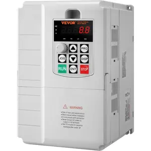 VEVOR VFD 5HP 4KW 18A, 1 Phase 220V-240V Input to 3 Phase 220V-240V Output Variable Frequency Drive, 0-400Hz VFD for AC Motor Speed ControlVEVOR Super Brand Day
