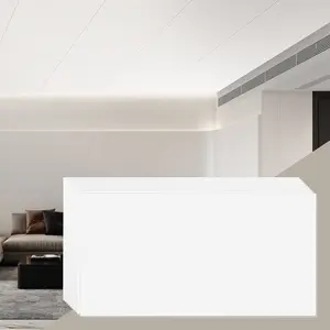 VEVOR Ceiling Tiles, 10-Pack 24x 48 in, Drop Ceiling Tiles Premium PVC Foam Sheet, Fire-Rated Good Flexibility Easy Installation, Ceiling Covering for Home/Office Decoration, Smooth White