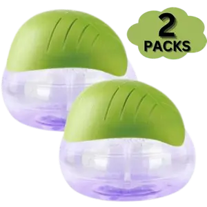 2 Packs Air Purifiers with LED Lights for Bedroom, Humidifier Room Appliances, Water Filter Air Purifier for Home, Aroma Diffuser with LED Light