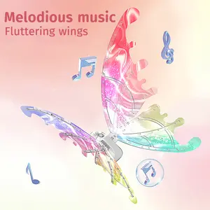 Luminous Butterfly Electric Wings LED Music Fairy Wings Angel Props Gift