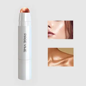 Sparkle Highlighter Stick Waterproof Glassy Glow Natural Radiant Finish Silky Smooth Non Sticky Long Lasting Summer Outdoor Precision Cheekbone Cream Balm Glass Skin Effect