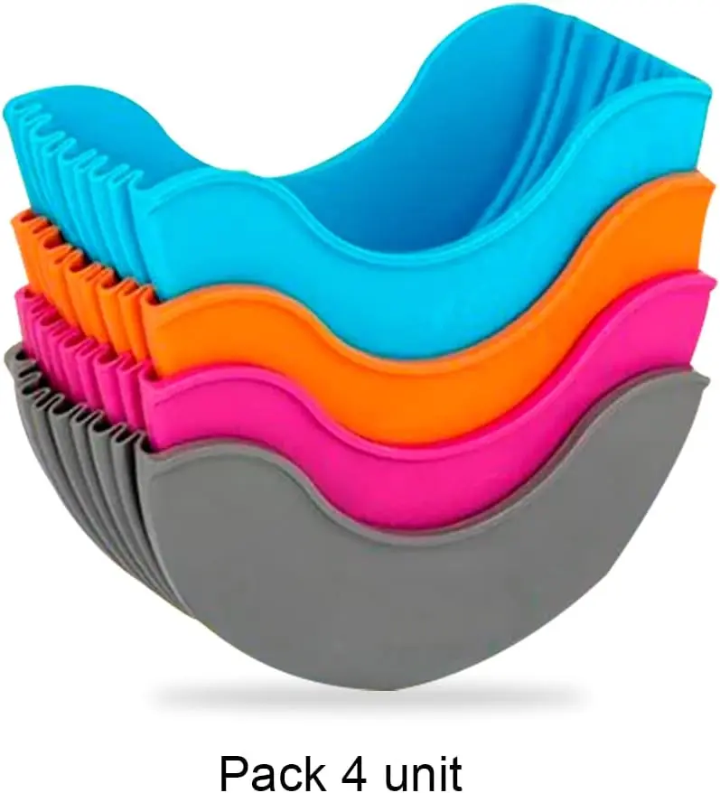 Hamburger Holders silicone burger holder plastic hamburger baskets clean eating containers 4 HOLDERS