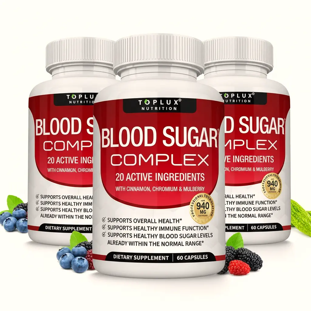 Toplux Nutrition Daily Nutrient Complex - 20 Vitamins & Minerals Healthy Dietary Supplement, Sugar-Free US Formula for Balanced Wellness & Fitness Support, Multi-Nutrient Vitamins Supplements, Immunity Vitamins Supplements