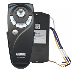 Anderic Ceiling Fan Remote Control Kit with Up/Down Light Function for Hampton Bay Ceiling Fans - RR7083TUDL-FAN28RUD-KIT