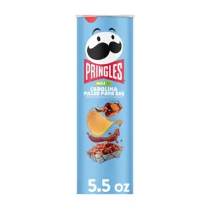 Pringles Limited Edition Carolina Pulled Pork BBQ Flavor 5.5 oz Snack