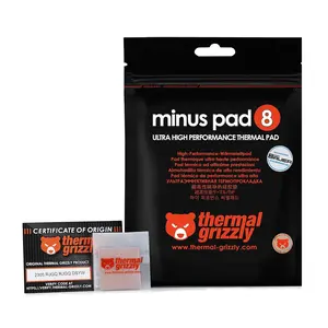 Minus Pad 8 30x30x1.5mm Thermal Interface Pad, Electrically Non-Conductive, High Thermal Conductivity & Compressibility for SSDs, GPUs & Electronics