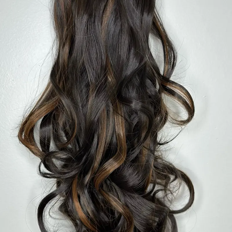 Grace 26 Color Café Oscuro Rayo Canela Hair Extensions for Stunning Volume and Rich Tone