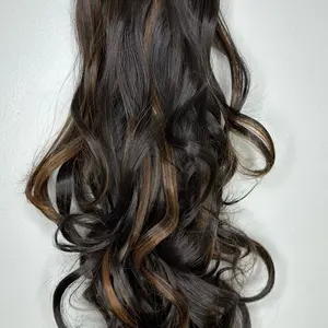 Grace 26 Color Café Oscuro Rayo Canela Hair Extensions for Stunning Volume and Rich Tone