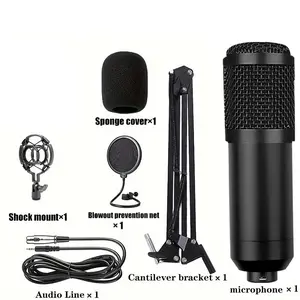USB Microphone, Plug & Play PC Condenser Microphone, Professional Audio Chipset Microphone, Designed for Recording, Gaming, Singing, Live Streaming Equipment