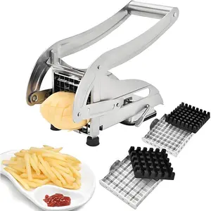 【Tiktok Top Seller】French Fry Cutter Stainless Steel Slicer Machine Press for French Fries kitchen utensils, Halloween, Thanksgiving, Christmas gifts mothers  day air fryer Home Cooking Cutting Kitchenware Food Modern Vegetable potato