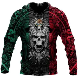 AZTEC  WARRIOR SKULL HOODIE