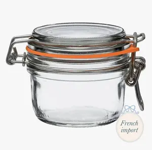Tapered French Glass Preserving Jar, 125ml