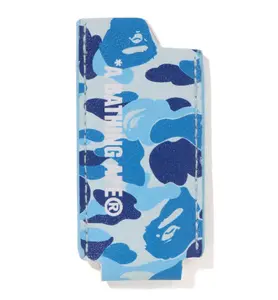 Bape Leather Lighter Case ABC Blue Camo