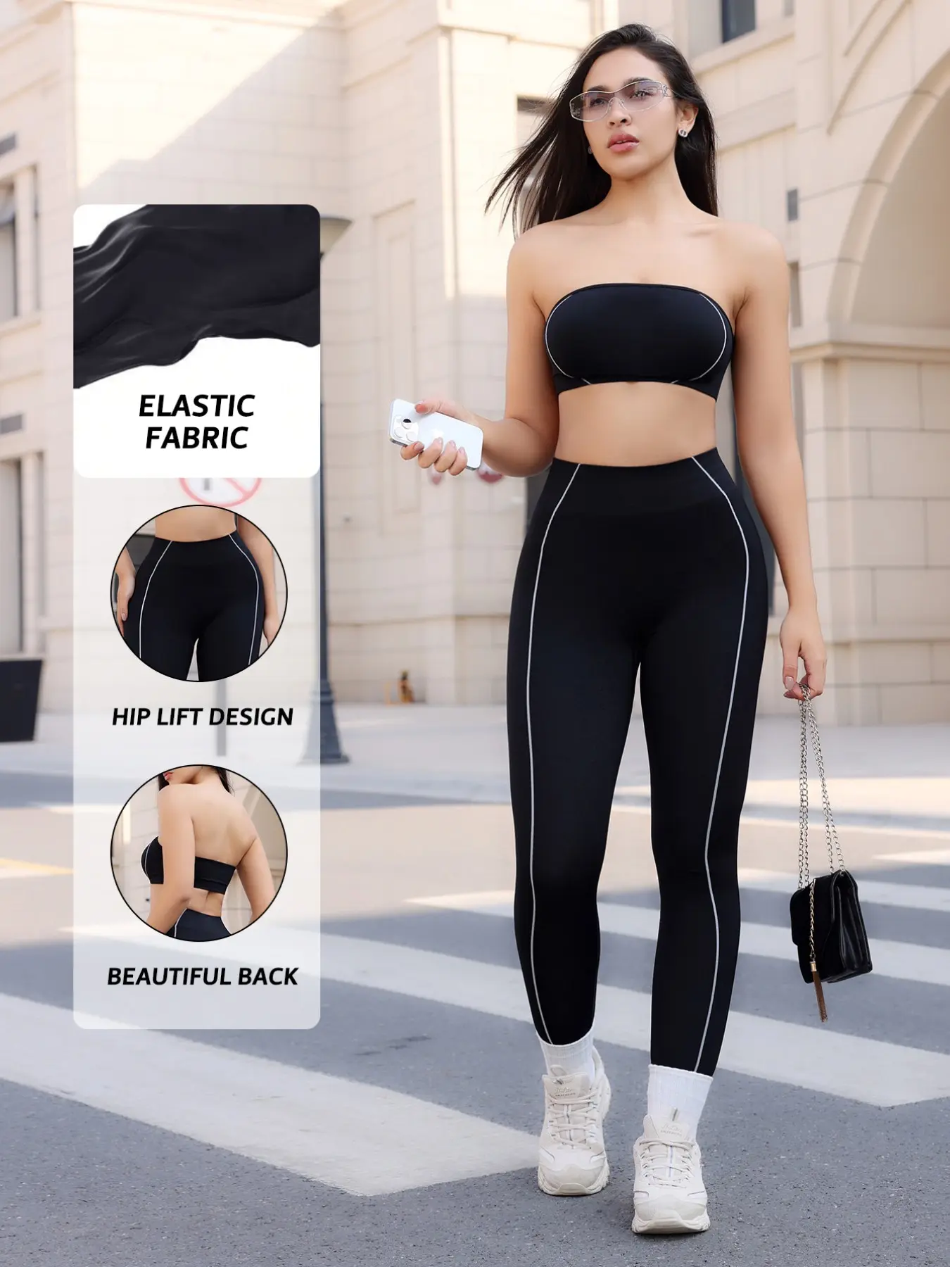 Women's Seamless Colorblock Sportswear Yoga Set, High Waist Butt Lifting Leggings, Sporty High Stretch Shaping Activewear, Sleeveless Sports Top, Outdoor Running Gym Fashion, Gym Workout Set, Workout Running Outfits