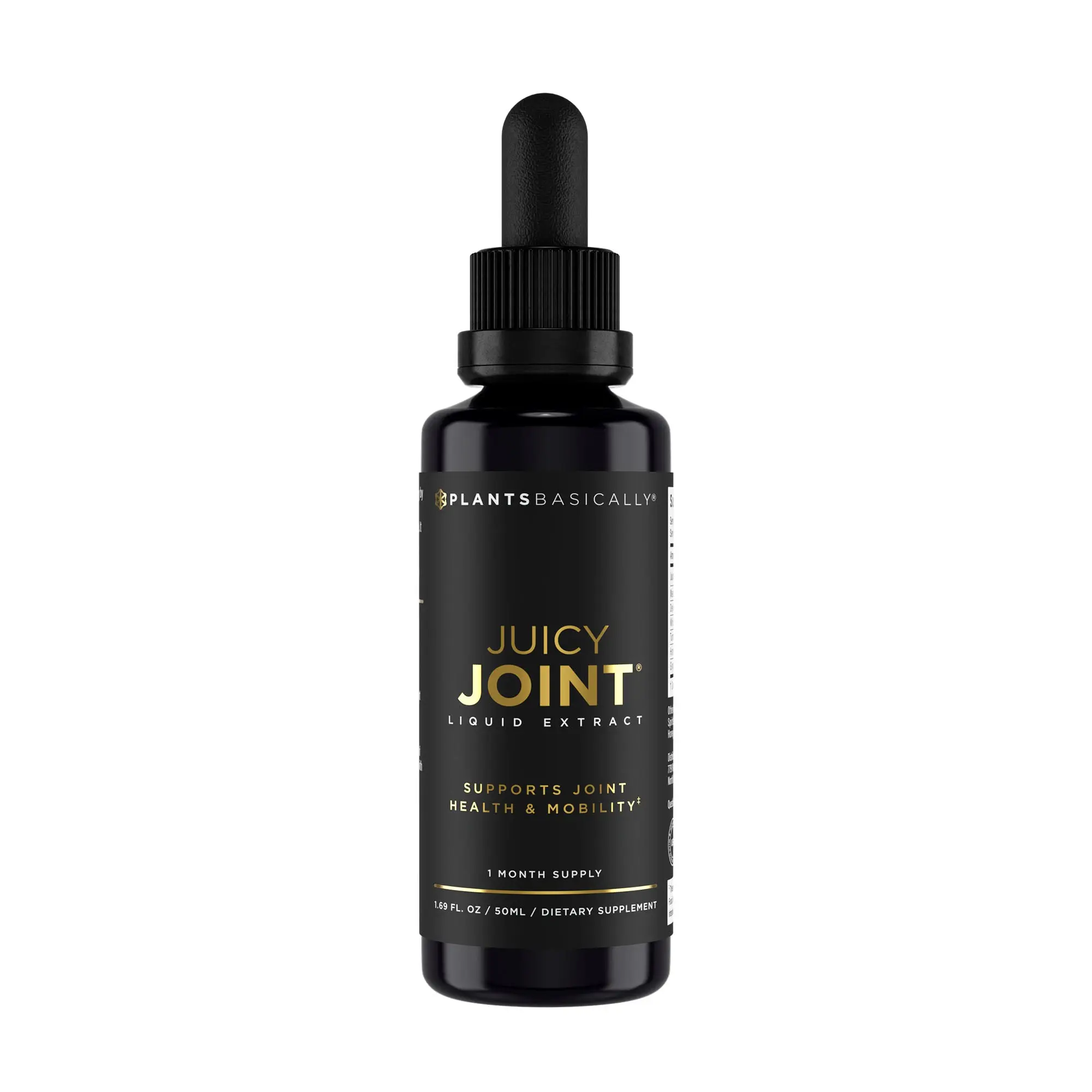 Plants Basically Juicy Joint | Daily Joint Support Supplement (30-Day Supply) | with Turmeric, Ginger, Meadowsweet, Devil’s Claw, and White Willow Bar