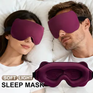 3D Sleep Mask, Ultra-Soft Breathable Eye Mask, Adjustable Strap, Comfortable Fit, Suitable for Men Women Kids, Travel Shift Work