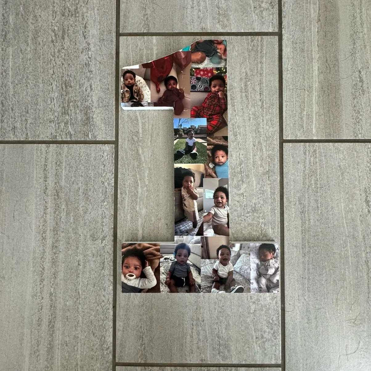 Personalized Wooden Photo Collage Frame - Customizable
