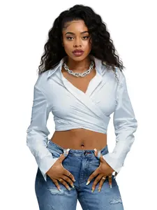 Twist Woven Shirt - Sky