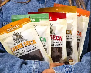 Vaquero Bandido Carne Seca Beef Traditional Mexican Crispy Beef Jerky  Snack Dried