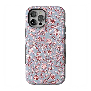 Casely iPhone 12 Pro Max Case | Coastal Carolina | Painted Flowers | Bold Protective Design | Compatible with MagSafe