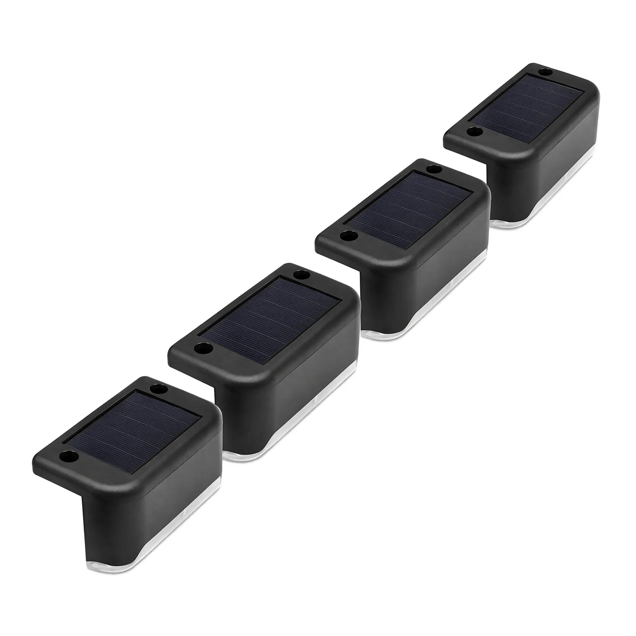 Outdoor Waterproof LED Step Lights with Auto On/Off, No-Wiring Warm White Security Lamp for Patio Stairs & Fence Railing (Tools & Hardware)