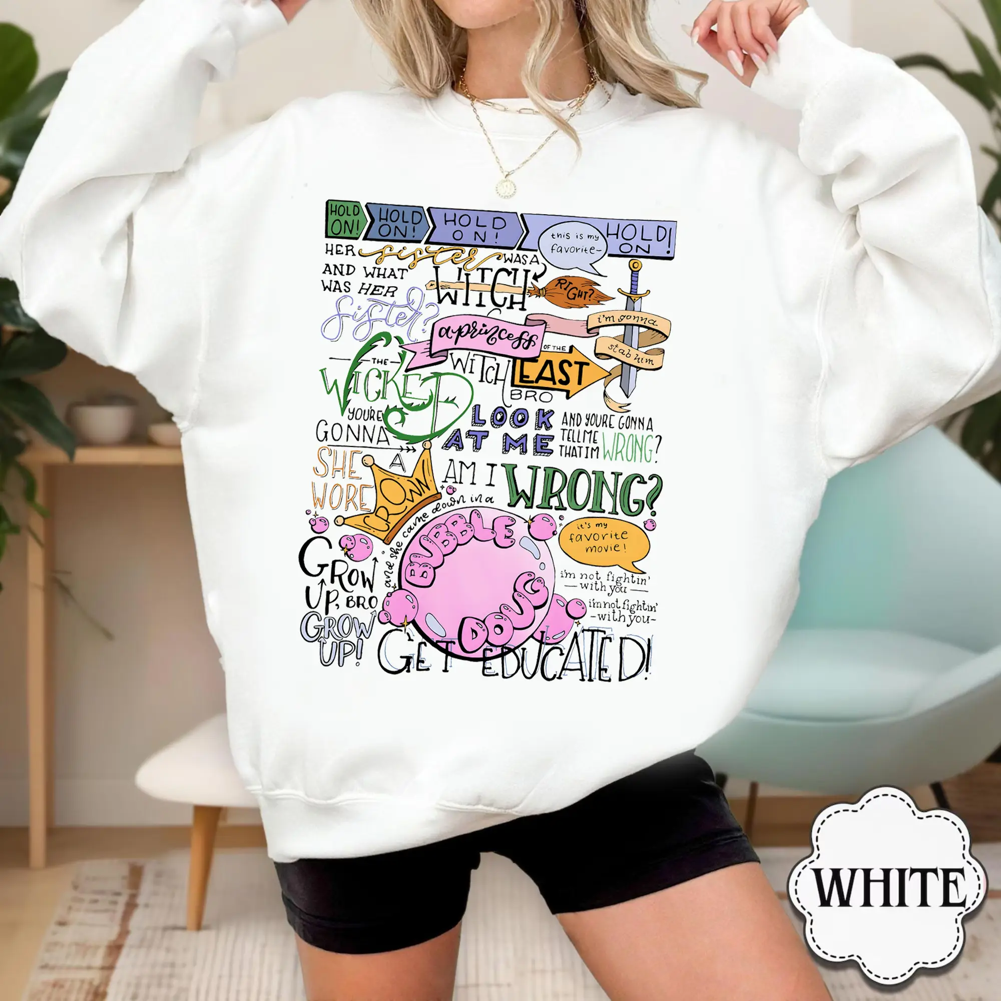 The Wicked Witch of the East Bro Sweatshirt, Her Sister Was A Witch Crewneck, Wizard Movie Fan Shirt,Musical Fan Gift, Wicked Movie Gift