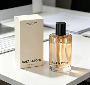 Salt & Stone Santal Vetiver Body Mist, Hydrating Hair & Body Spray, Vegan Cruelty Free Fragrance Spray 3.4oz 100ml