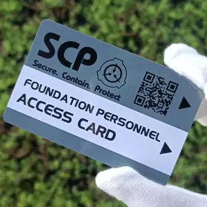 Scp Foundation ID Keycard, Special Containment Procedures, Internal Security Department, Lead Scientist Cosplay Access Grade Card