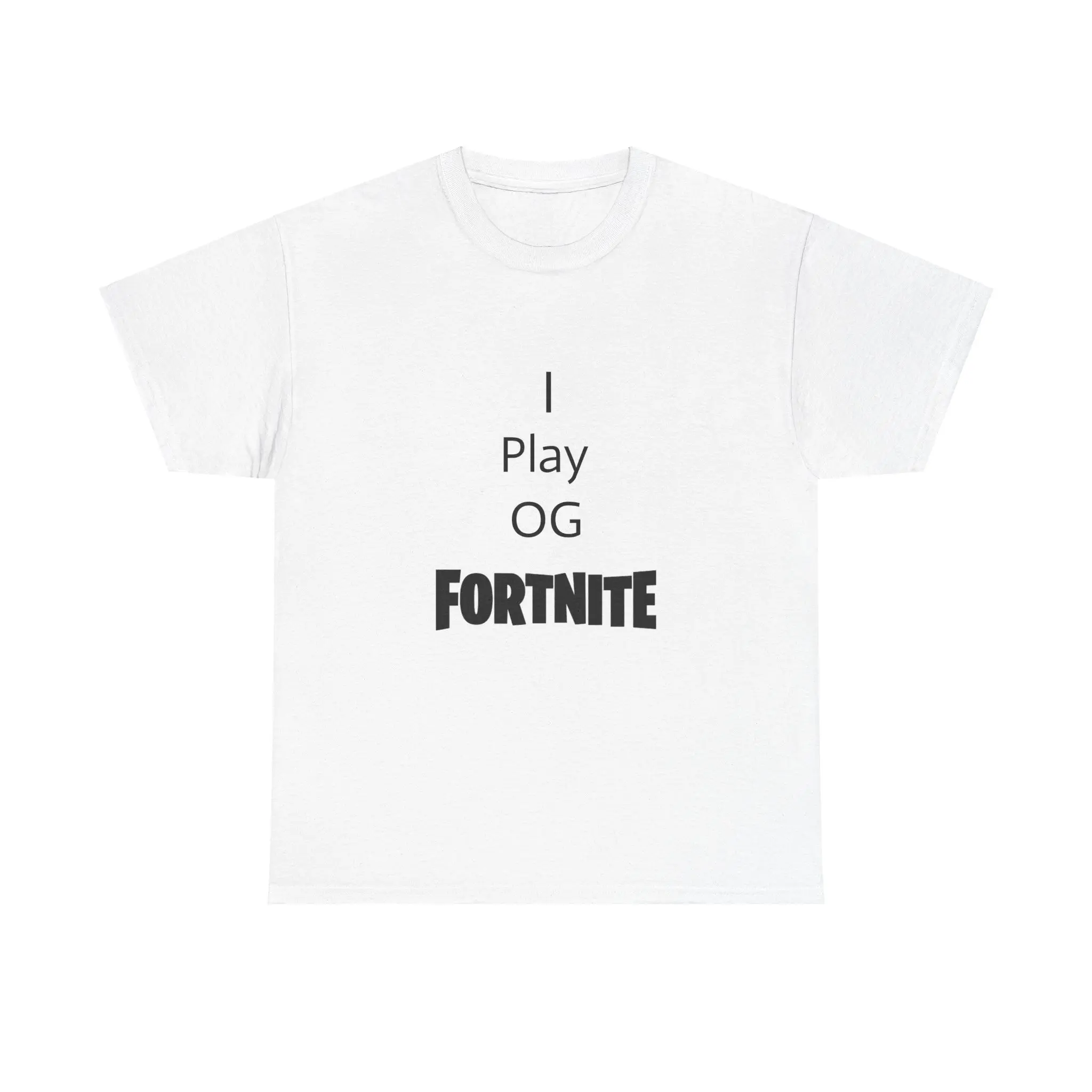 I Play OG Fortnite Unisex Heavy Cotton Tee, Gamer Shirt, Video Game Apparel, Gift for Gamers, Casual Gaming Tee