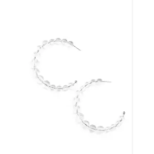In The Clear White/Clear Earrings