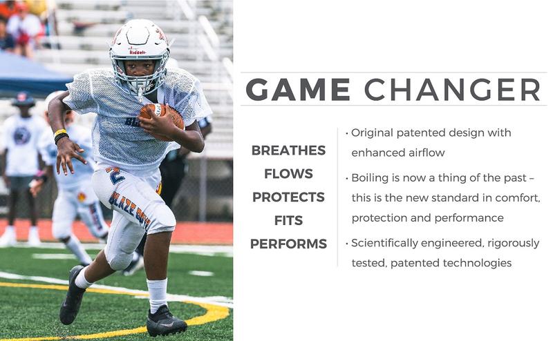 Battle Oxygen Lip Protector Mouthguard with Convertible Strap – Football and Sports Mouth Guard – Maximum Oxygen Supply – Mouthpiece Fits With or Without Braces – Impact Shield Covers Lips and Teeth