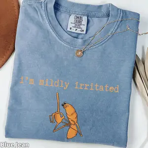 I’m Mildly Irritated Marcus the Worm Comfort Colors Shirt, Marcus the Worm Meme Tee, Brain Rot Humor Shirt, “Robert Help” Ugly Meme Top, Funny Graphic Gift for Fans