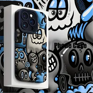 Blue Funny Cool Mobile Phone Case for iPhone 15/15Plus/15Pro/15ProMax 14/14Plus/14Pro/14ProMax 13/13Pro/13ProMax 12/12Pro/12ProMax 11/11Pro Max 7/8/x/xs Dirt Resistant Anti-Fall Cover Protector