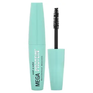 wet n wild Mega Protein Waterproof Mascara, C154A Very Black, 0.21 fl oz (6 ml) wet n wild Mega Protein Waterproof Mascara, C154A Very Black, 0.21 fl oz (6 ml)