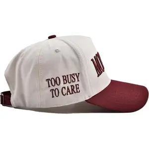 Funny Mommin Trucker Hat for Women | “Too Busy to Care” Embroidered Baseball Cap | Vintage Washed Cotton Adjustable Mom Hat | Perfect Mother’s Day Gift