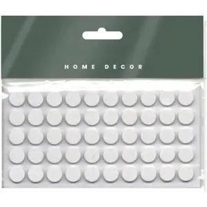 Cabinet Bumpers Kitchen Cabinet Door Bumpers Sound Dampening Rubber Bumpers Made of Soft Eva Rubber for Quiet Drawer Close Anti Slam Cushion 10 mm (50 pcs, White)