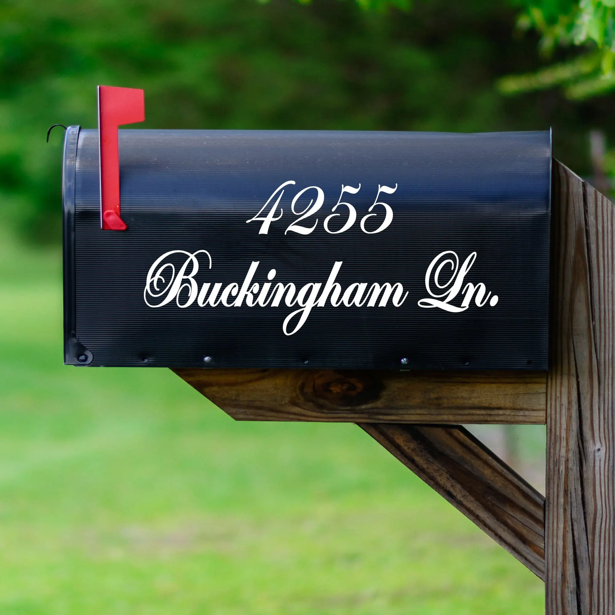 Custom Mailbox Decals With Street Address & Street Name Personalized Set of Mailbox Decals VWAQ CMB5 Custom Mailbox Decals With Street Address & Street Name Personalized Set of Mailbox Decals VWAQ CMB5