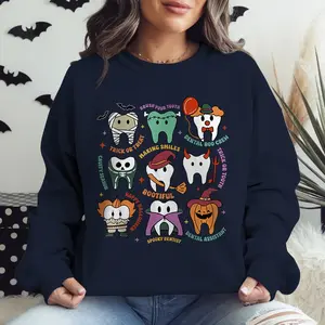 Spooky Halloween Dentist Shirt, Dental Halloween Shirts, Matching Halloween Dental Shirts, Dental Hygiene Sweatshirts, Dental Office Tshirt