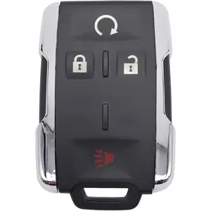 Replacement Key Fob Cover Case fit for Chevy Silverado Colorado GMC Sierra 1500 2500 3500 HD Canyon 2014 2015 2016 2017 2018 2019 2020 2021 Keyless Entry Remote Control Key Fob Shell