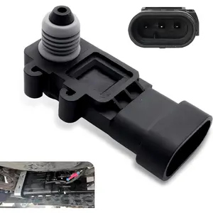 Fuel Tank Pressure Sensor, High Temperature Resistance Vapor Vent Port Tank Pressure Sensor, Replacement Number 16238399 9377680 09377680 16196060 Accessories, Suitable for Most Cars (Black)