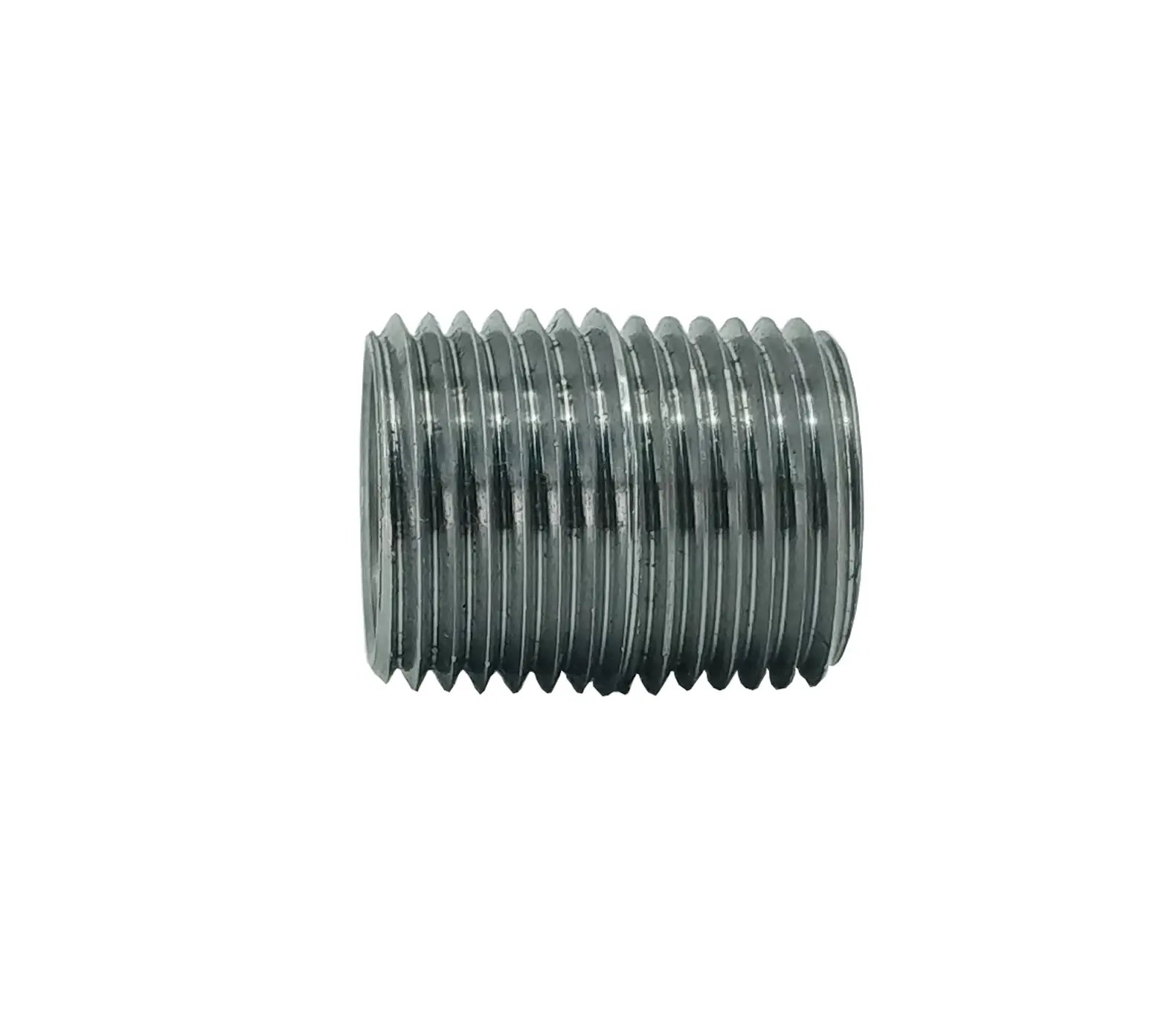 FixtureDisplays® 1/2" threaded male black pipe nipple tube fixture fitting plumbing nipple iron 15072-1PK-NF