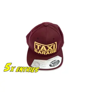 TAXI GARAGE Maroon Snap Back Hat