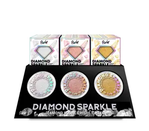 Rude Diamond Sparkle Diamond Bounce Highlighter - 9g Multicolor Bronzer Makeup Shimmer for Face & Body