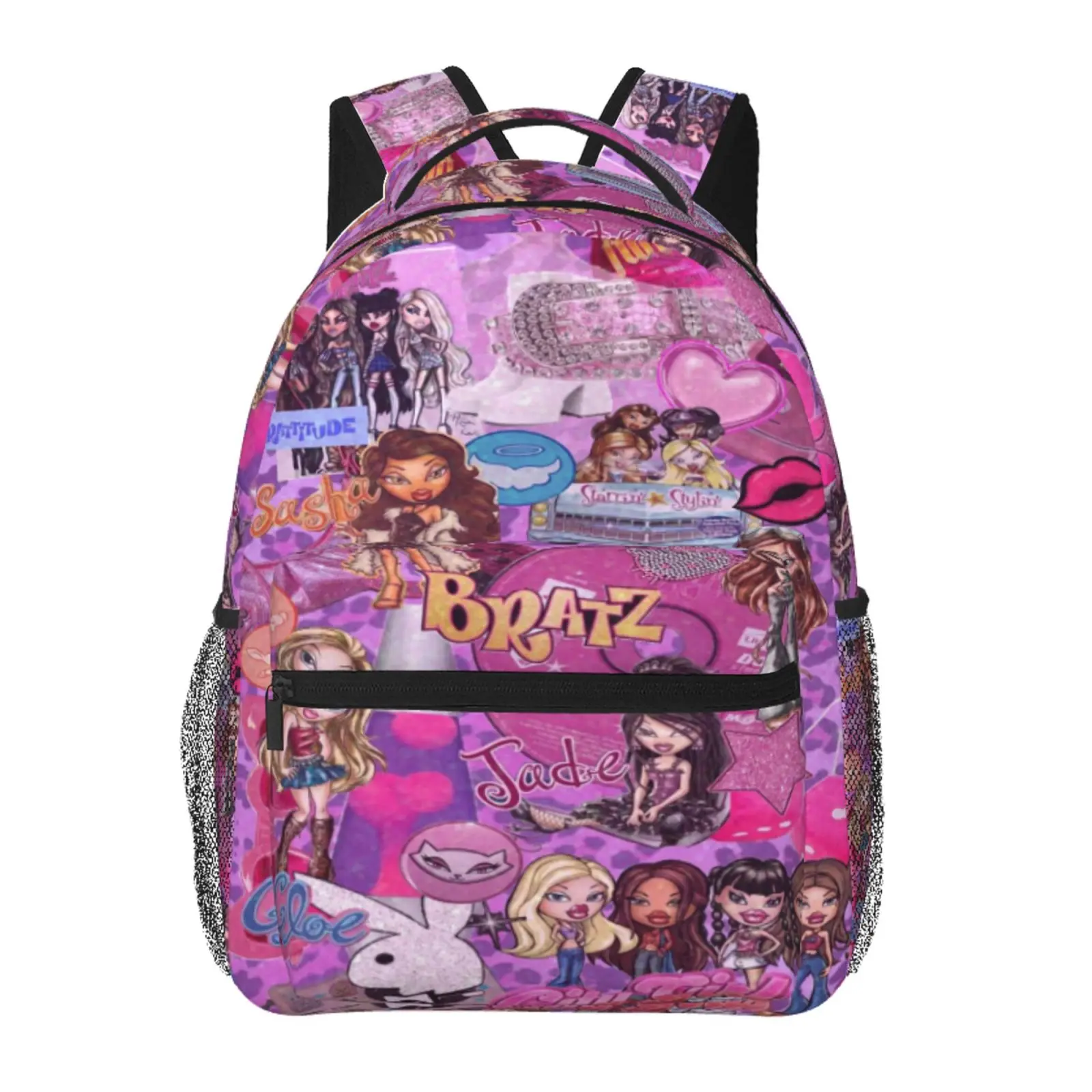 BRATZ Backpack Water Resistant Reusable Large Capacity Daypack with Sturdy Zipper BRATZ School Outdoor Travel and Hiking Backpack