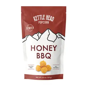 Kettle Head Popcorn Honey BBQ – Savory Gourmet Popcorn Snack, Hand Popped, Gluten Free, 4.4 oz
